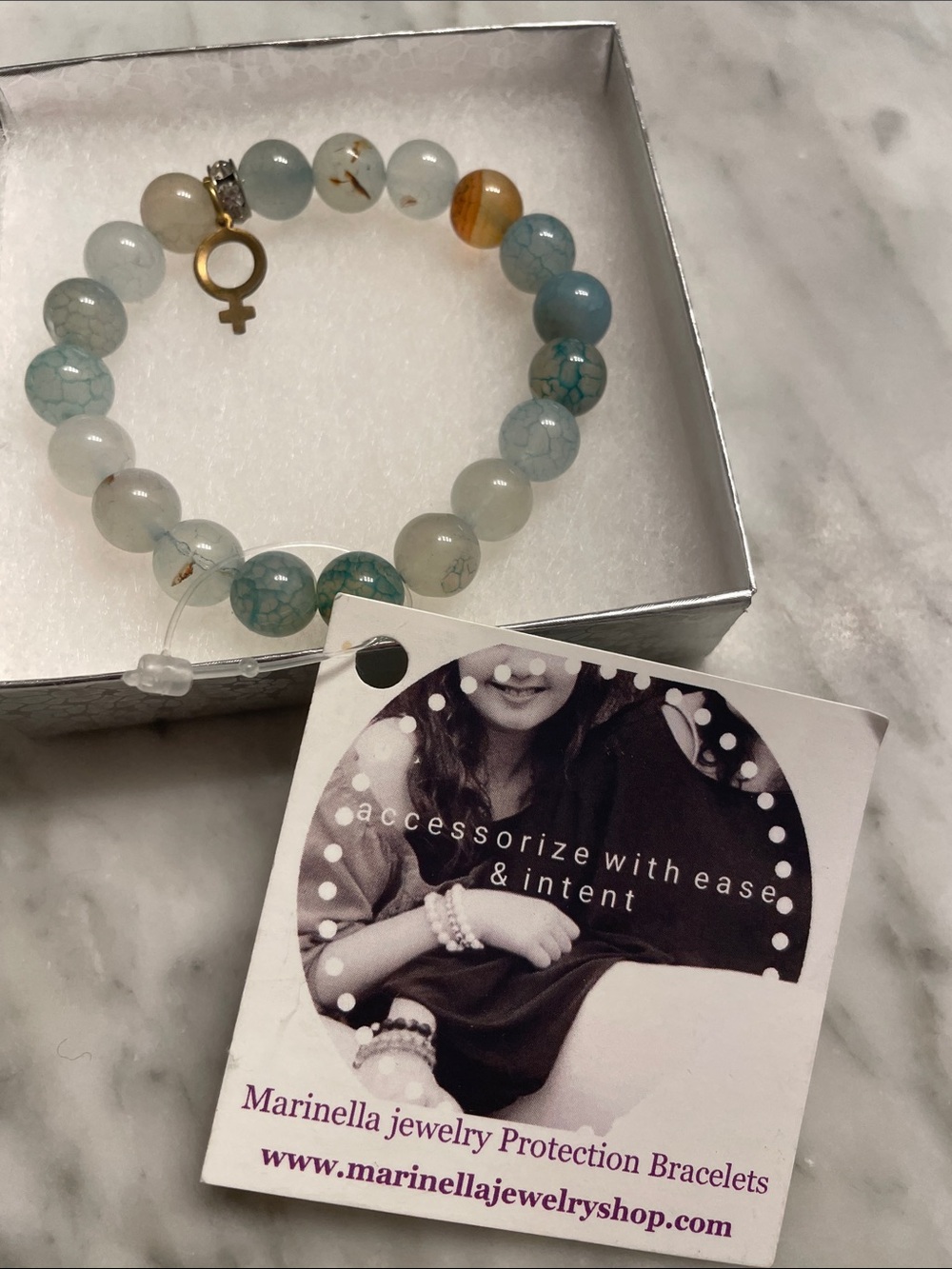 Marinella jewelry Blue Multi-Stone Protection Bracelet